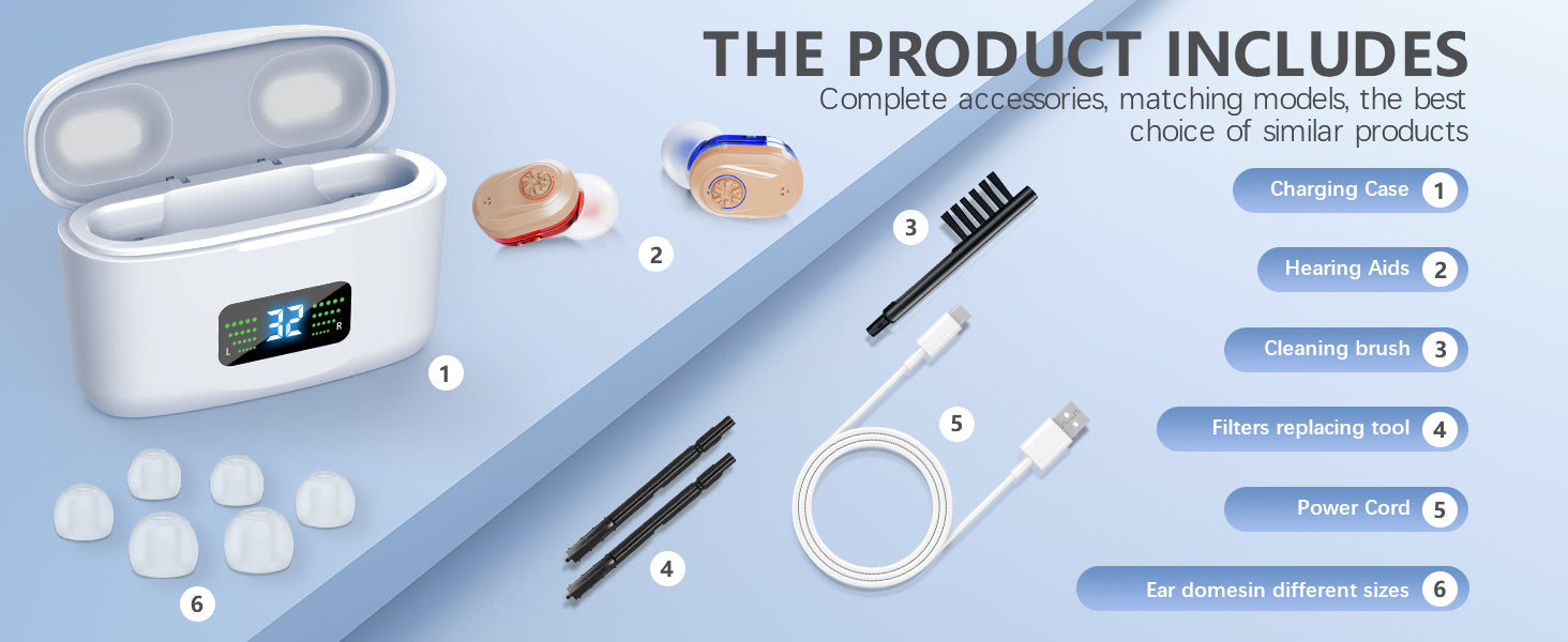 Wireless Mini Noise-Cancelling Hearing Aid