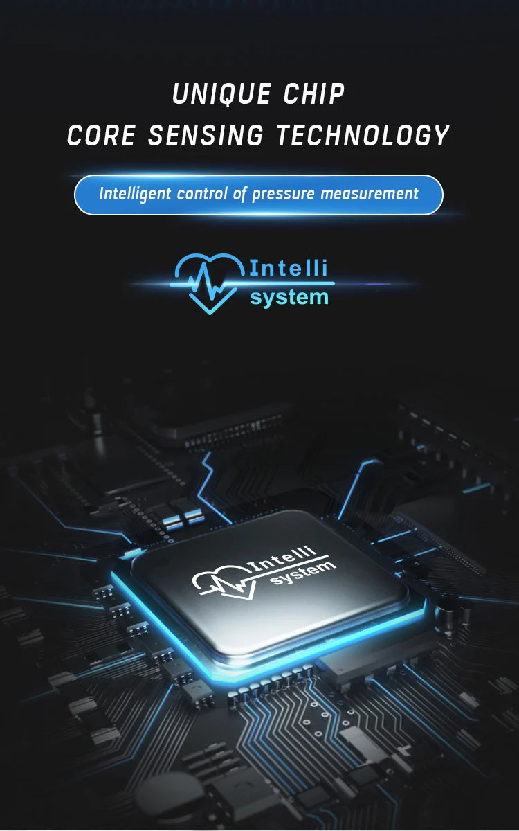 Rechargeable Smart LCD Voice Wrist Blood Pressure Monitor