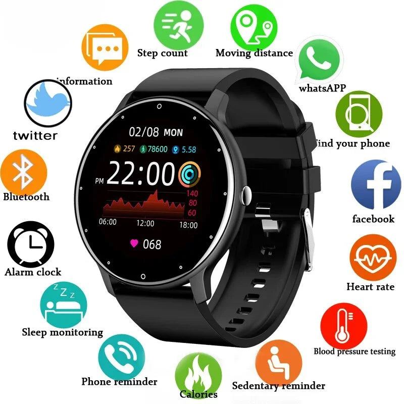LIGE ZL02 Smart Watch for Women & Men with Bluetooth 5.2 Calls