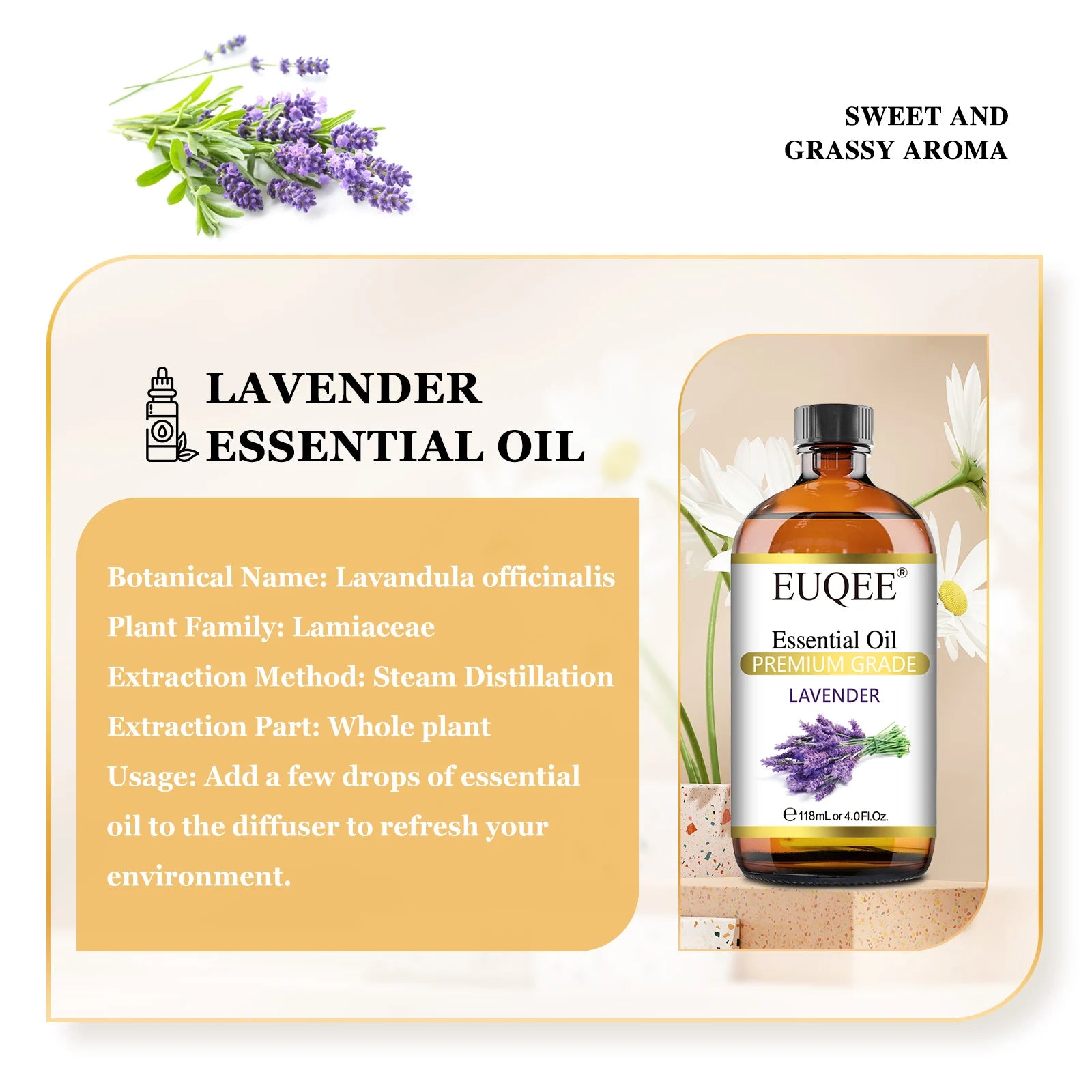 EUQEE 4 fl oz Essential Oils for Aromatherapy & Home Fragrance