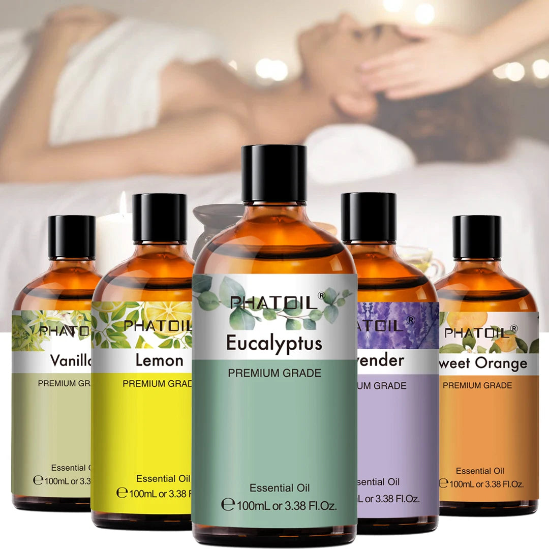 PHATOIL 100ml Natural Essential Oils – Aromatherapy & Skin Care