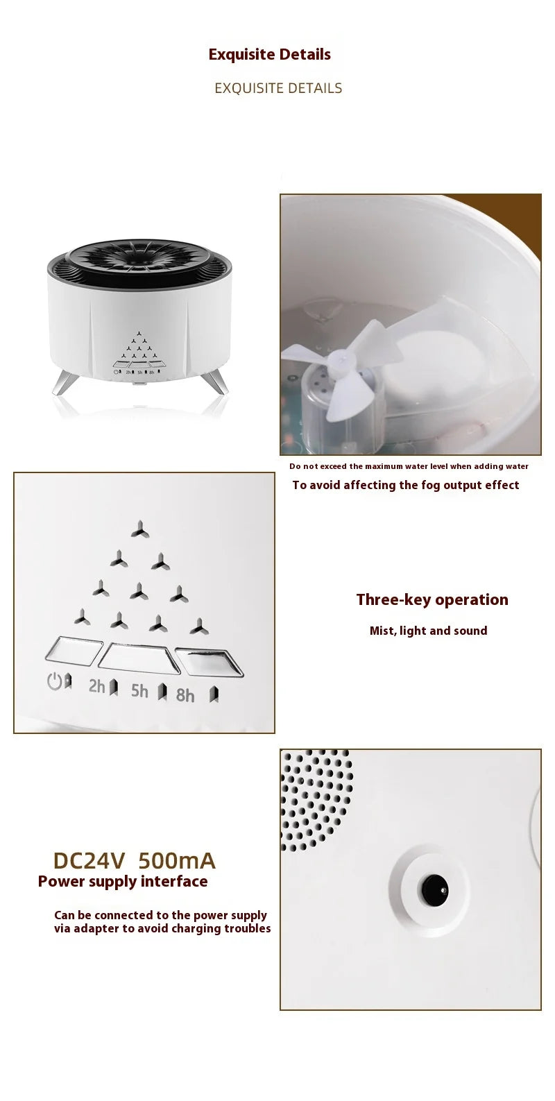 White Noise Volcanic Lava Aromatherapy Humidifier