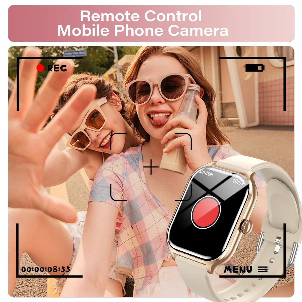 LAXASFIT 2025 Bluetooth Smart Watch with Call & Health Monitoring