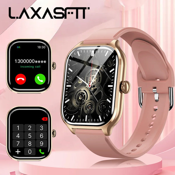 LAXASFIT 2025 Bluetooth Smart Watch with Call & Health Monitoring