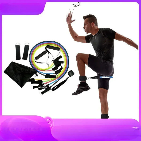 11-Piece Resistance Band & Pull Rope Fitness Set