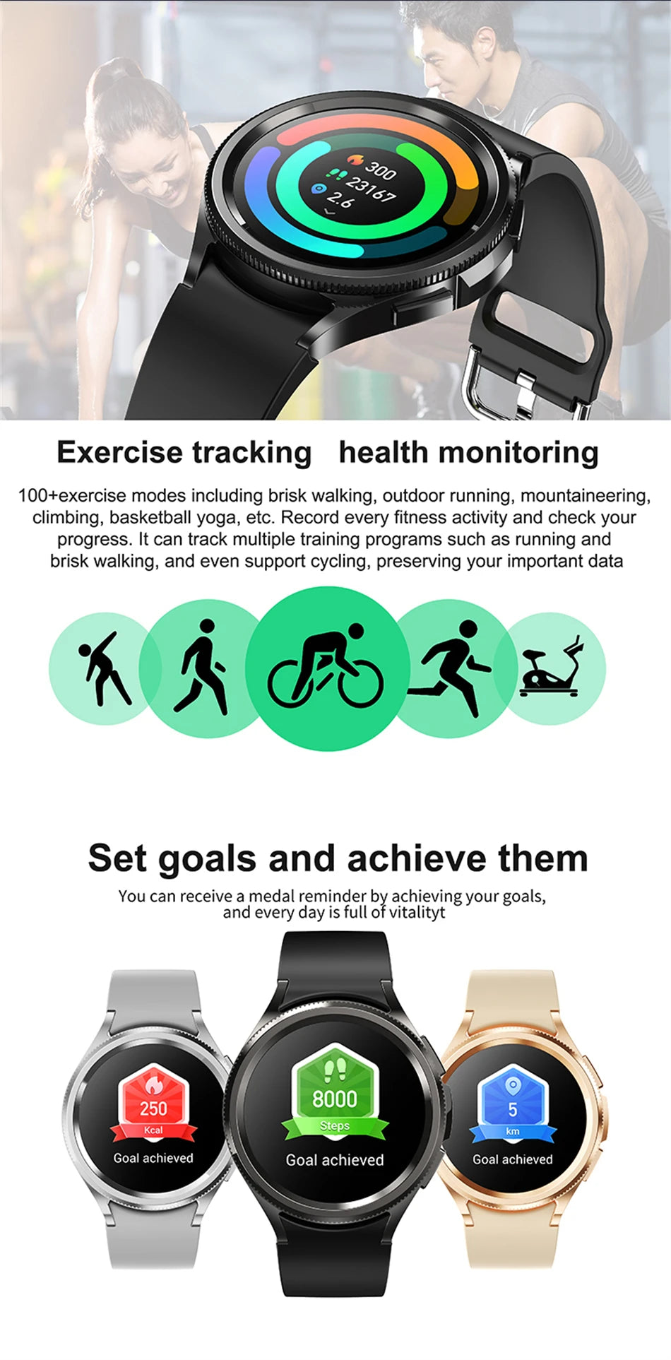 Watch 6 Classic 2025 Smart Watch Men Bluetooth Call GPS Fitness Tracker