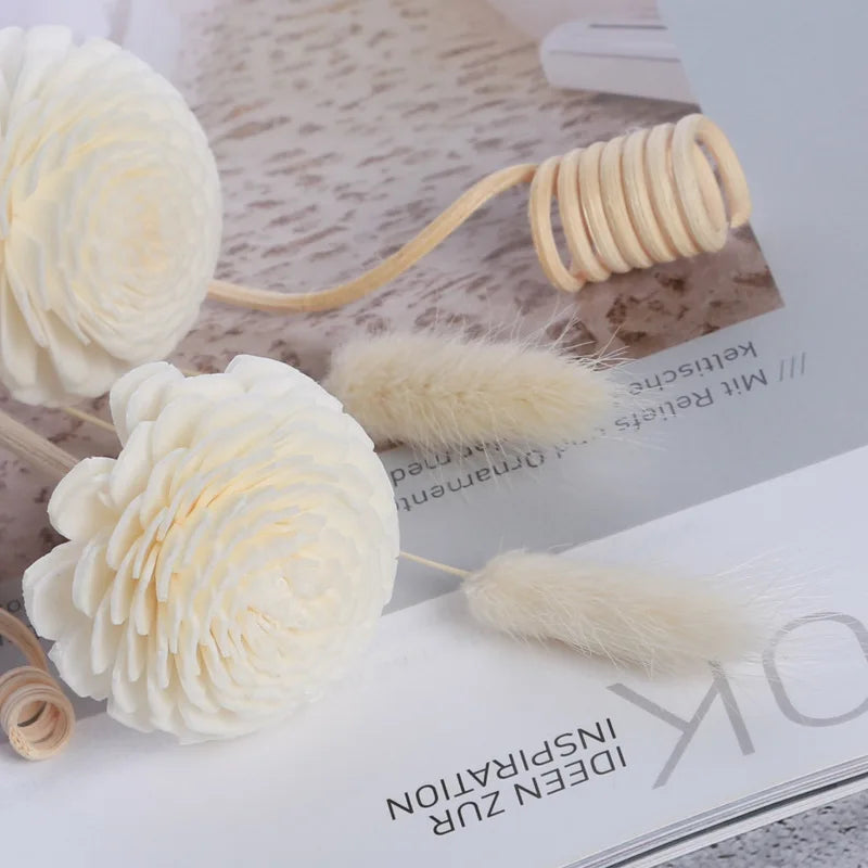 9PCS Flower Rattan Aromatherapy Diffuser Sticks – No Fire