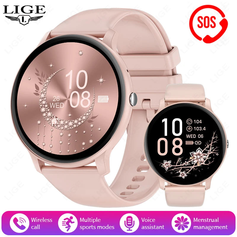 2025 Smart Watch for Women & Men Bluetooth Call Fitness Tracker
