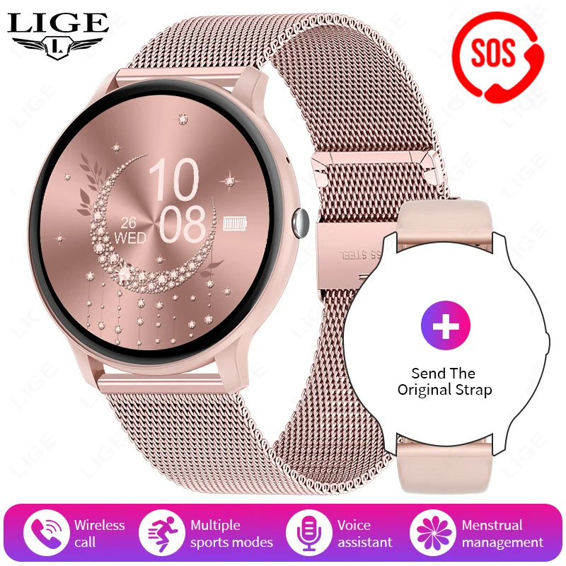 2025 Smart Watch for Women & Men Bluetooth Call Fitness Tracker