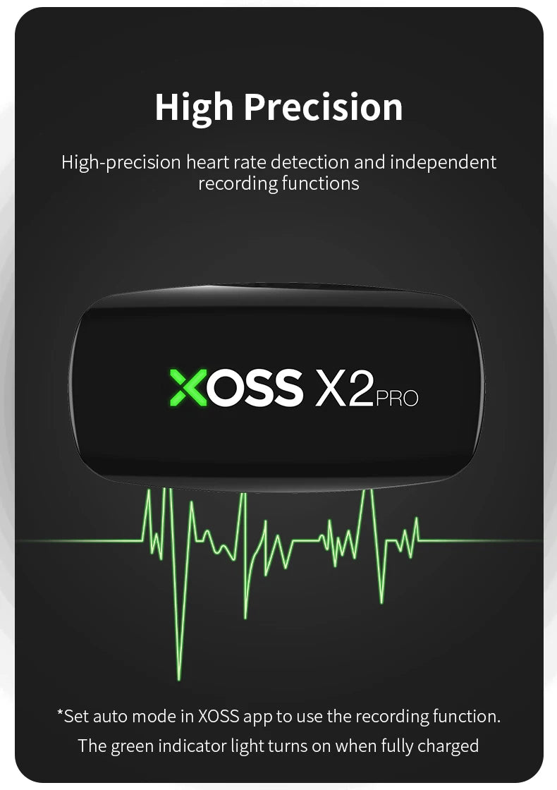 XOSS X2 Pro Rechargeable Heart Rate Monitor Sensor