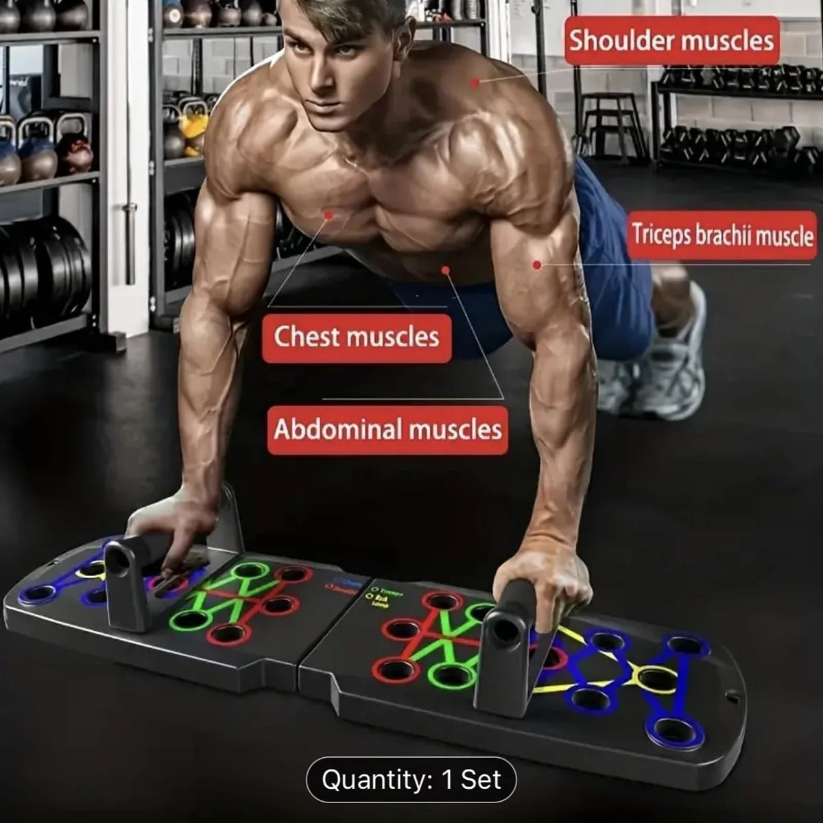 Multi-Functional Push-Up Board & Stand System