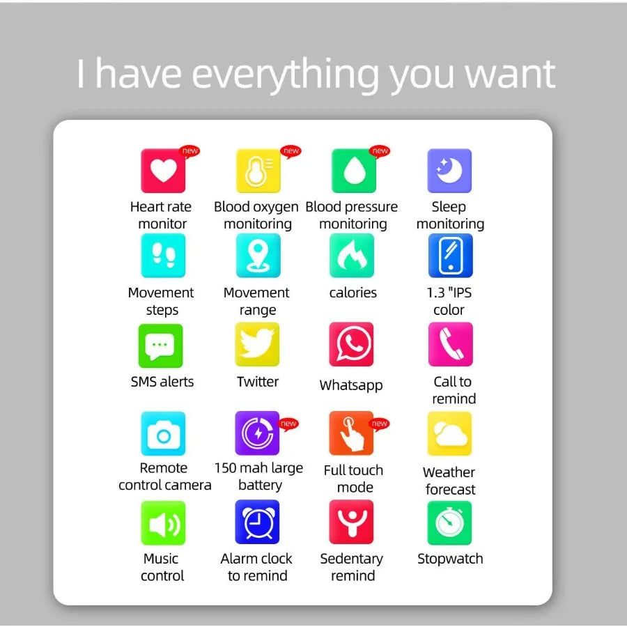 OXITEMP Smart Watch with Live Oximeter