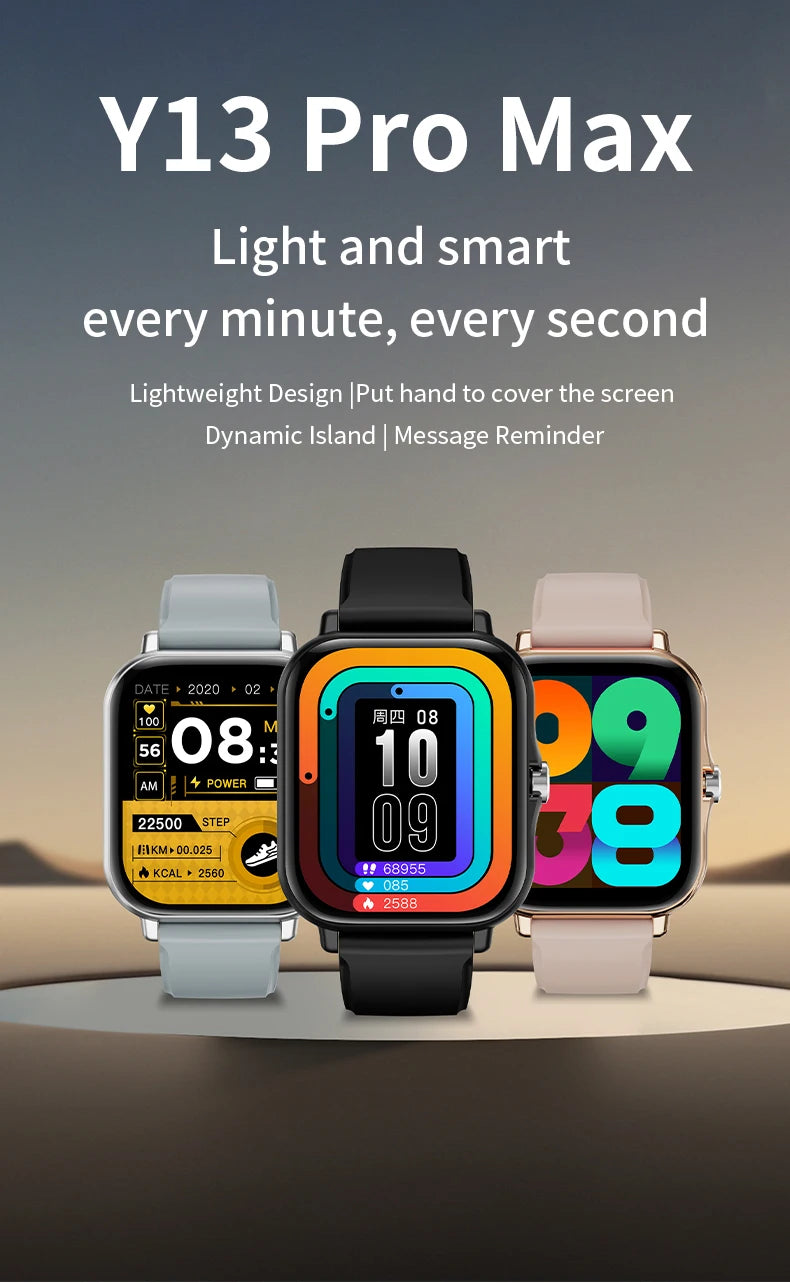 LAXASFIT 2025 Smart Watch Bluetooth Call Fitness Tracker