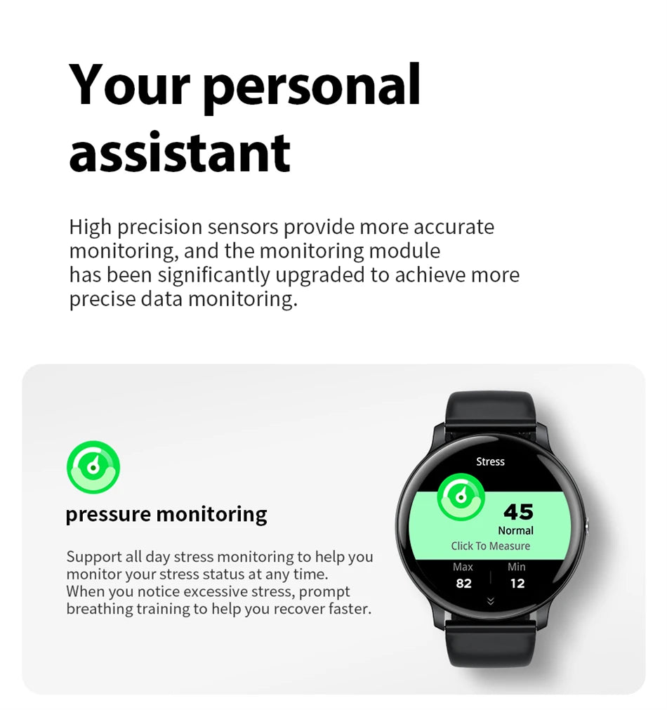 2025 Smart Watch for Women & Men Bluetooth Call Fitness Tracker