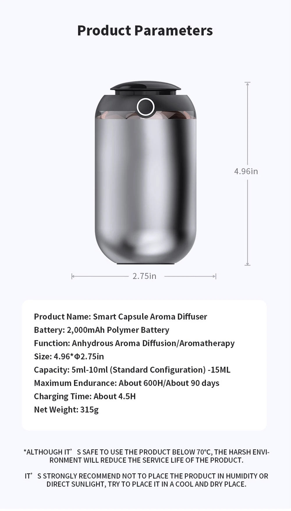 AI Smart Car Air Freshener & USB Aroma Diffuser