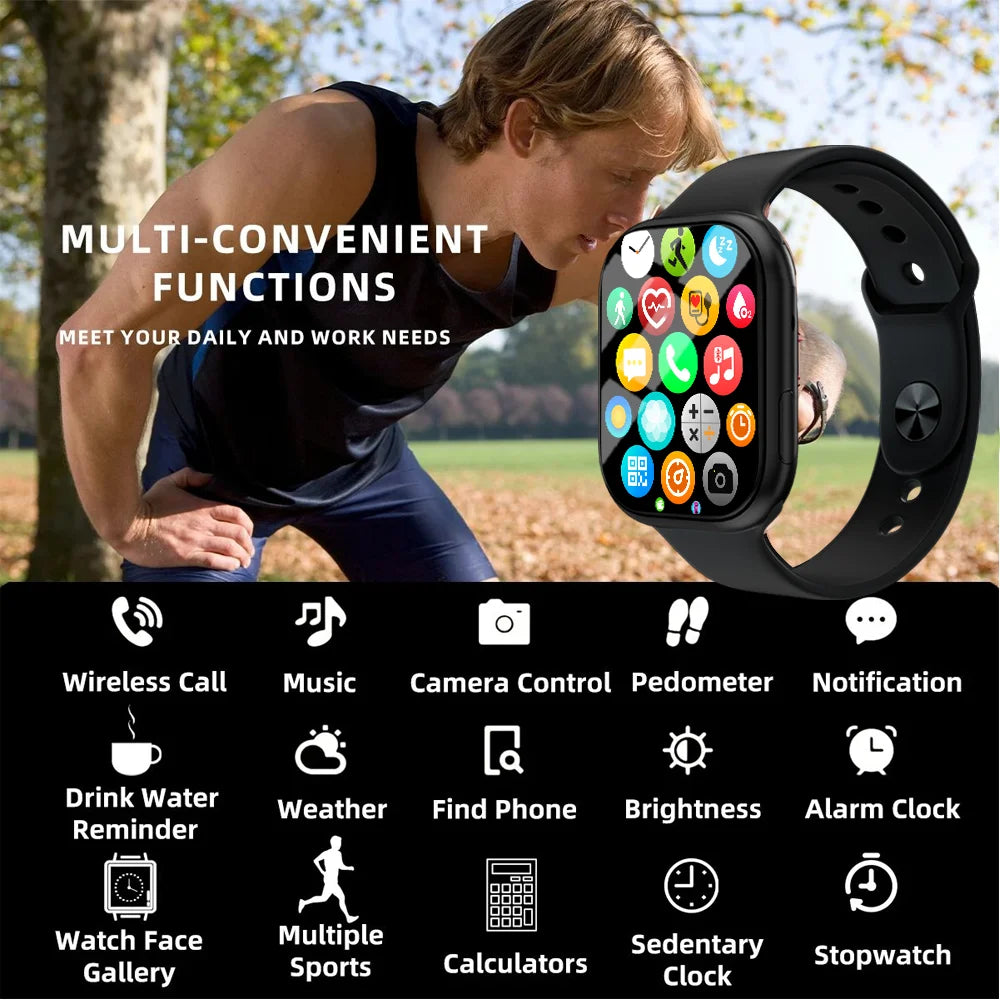 LAXASFIT Series 10 Smart Watch Bluetooth Call Fitness Tracker