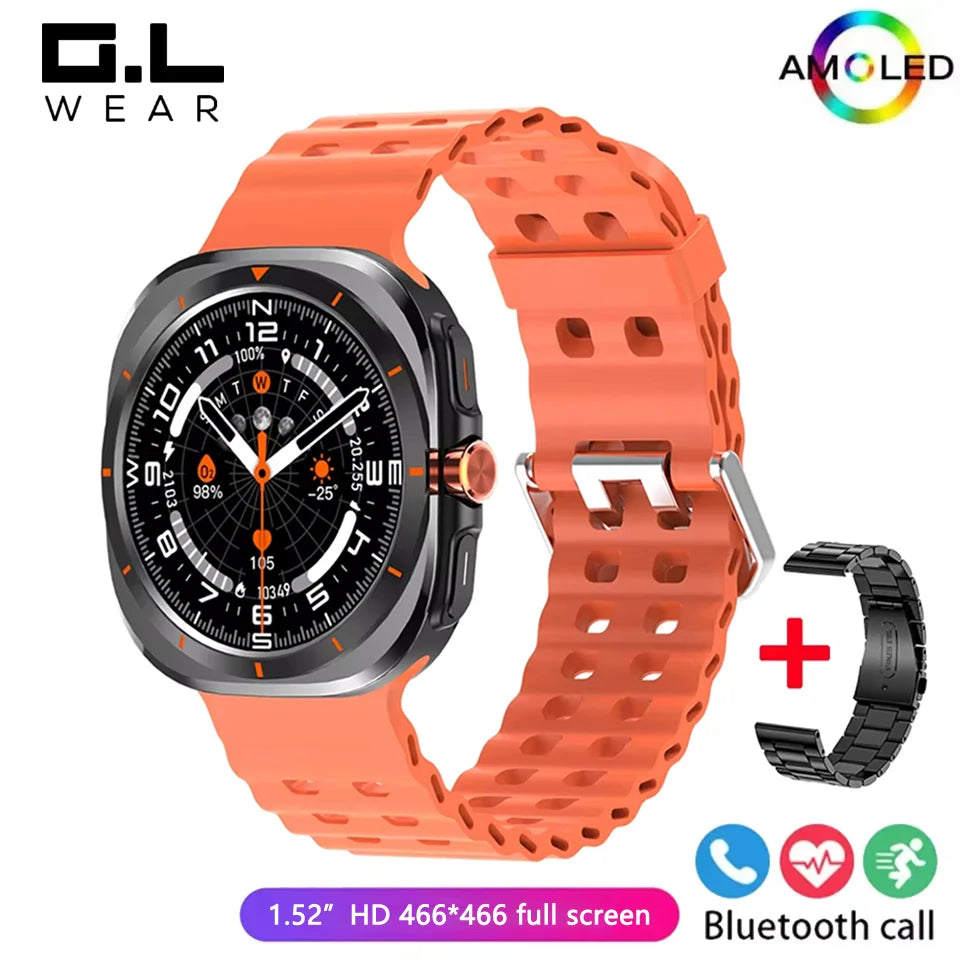 G.L Wear 2025 Men's Smart Watch 1.52" Bluetooth Call Fitness Tracker