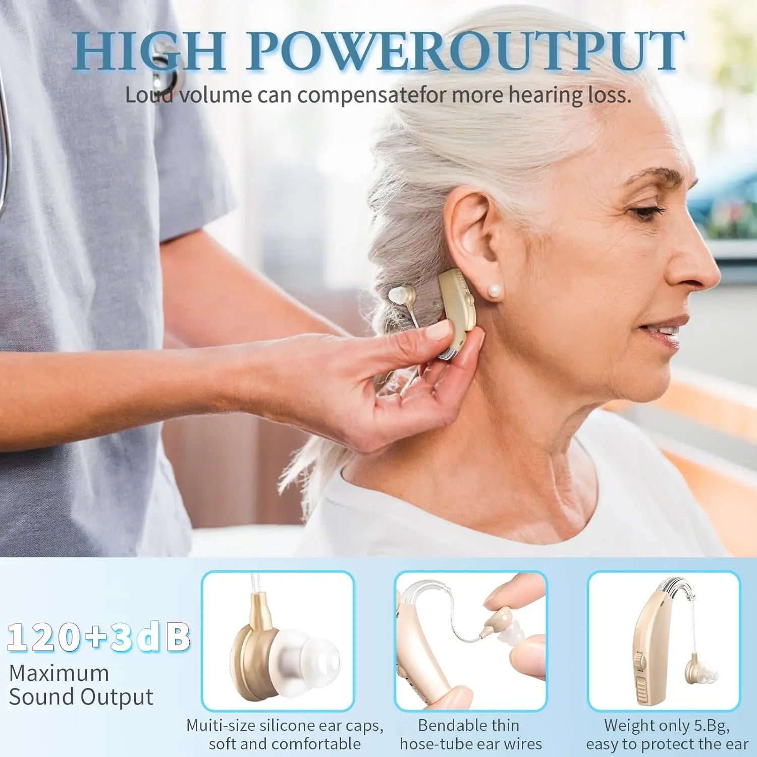 Rechargeable Hearing Aid for Seniors