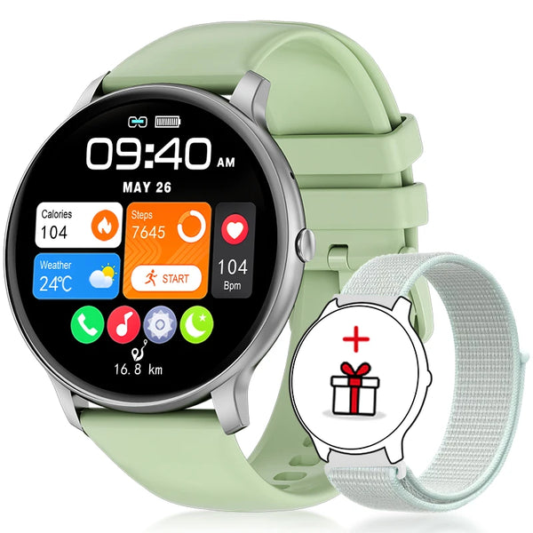 2025 Smart Watch for Women & Men Bluetooth Call Fitness Tracker