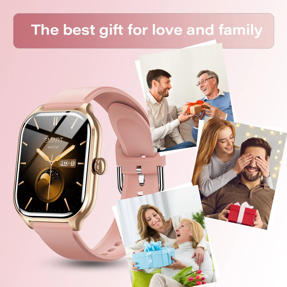 LAXASFIT 2025 Bluetooth Smart Watch with Call & Health Monitoring