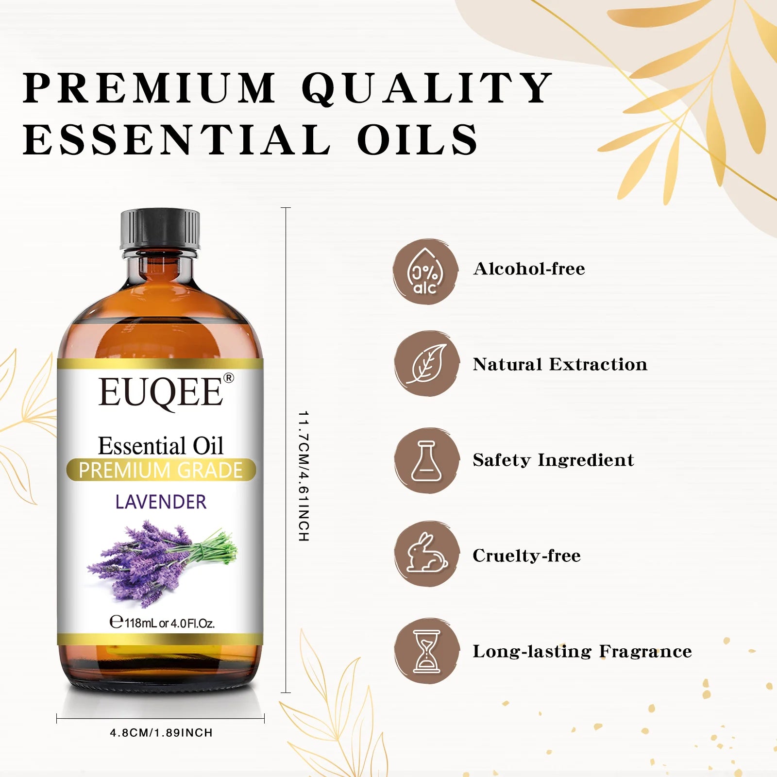 EUQEE 4 fl oz Essential Oils for Aromatherapy & Home Fragrance