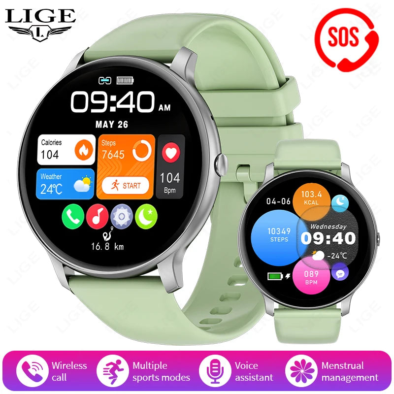2025 Smart Watch for Women & Men Bluetooth Call Fitness Tracker