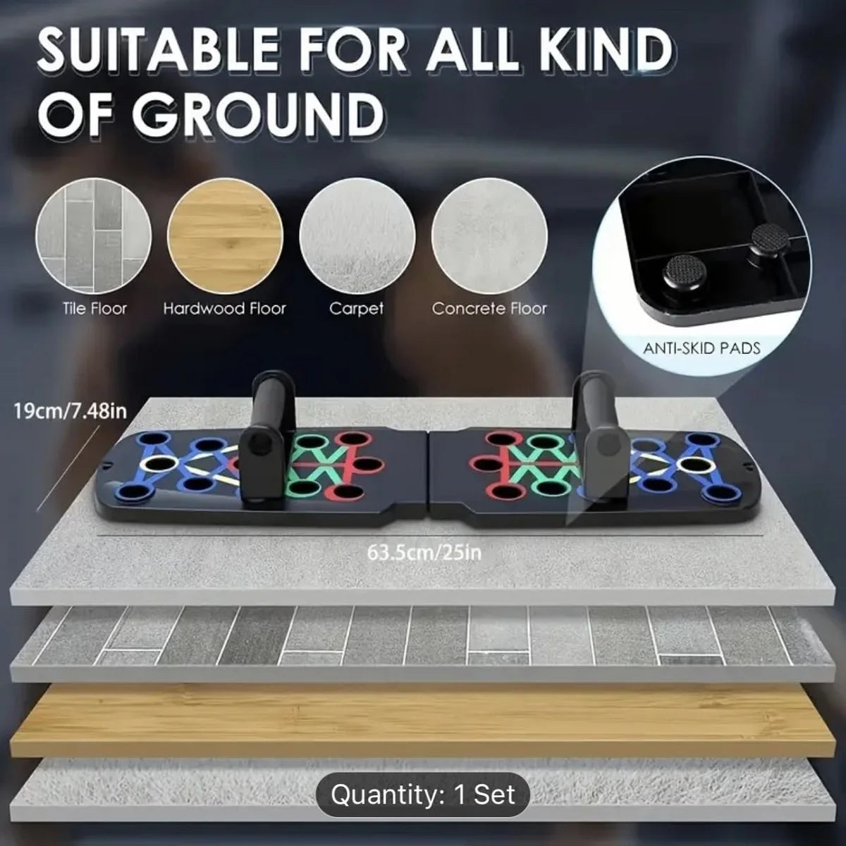 Multi-Functional Push-Up Board & Stand System