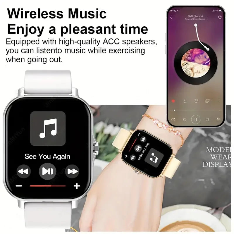 KESHUYOU 2025 Smart Watch Bluetooth Call Blood Oxygen