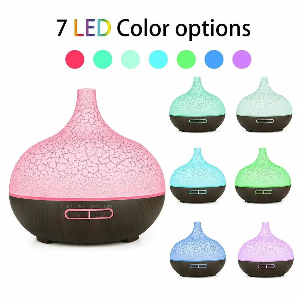 4-in-1 USB Air Humidifier with Starry Projector & Flame Effect
