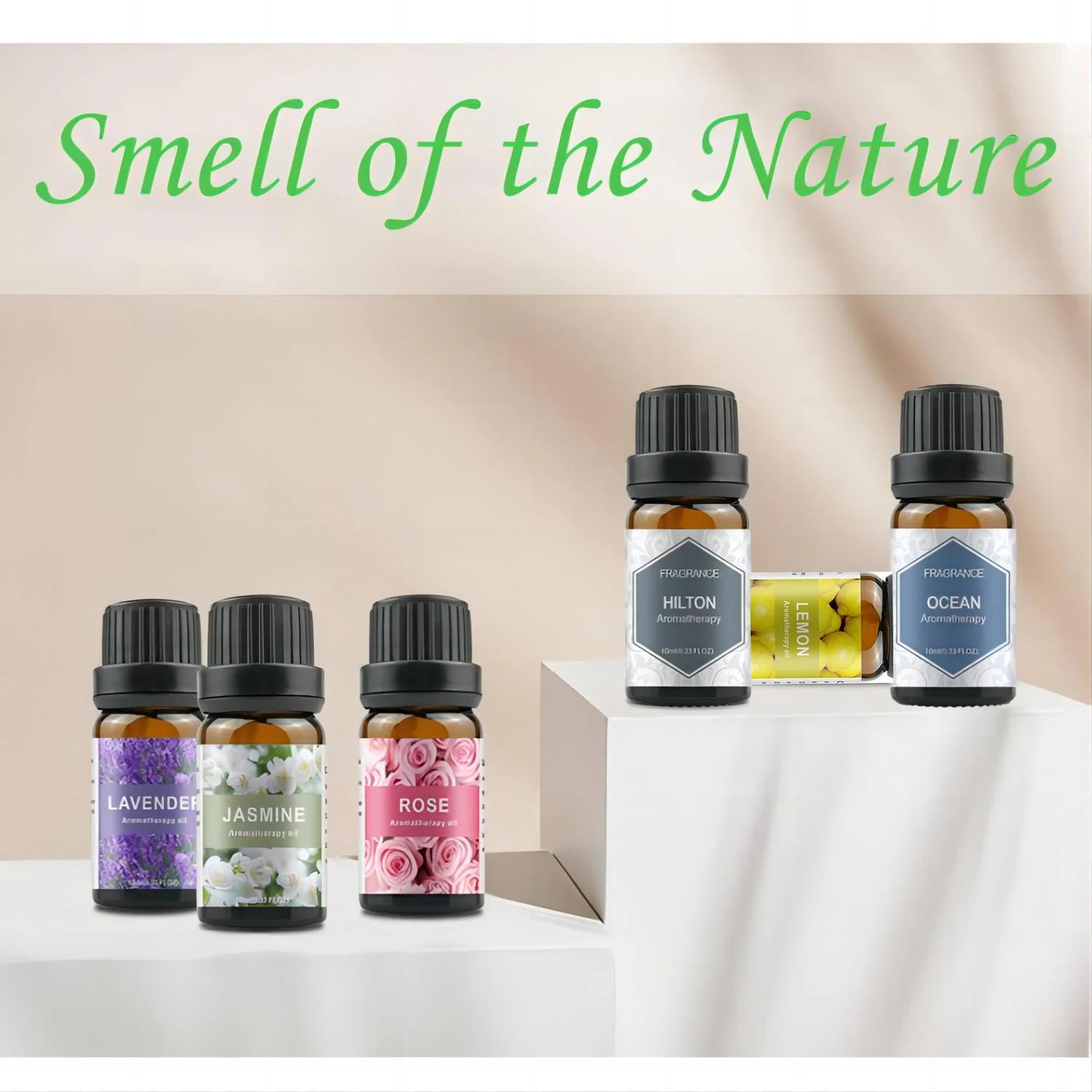 500ML Aromatherapy Diffuser with 6 Essential Oils Set
