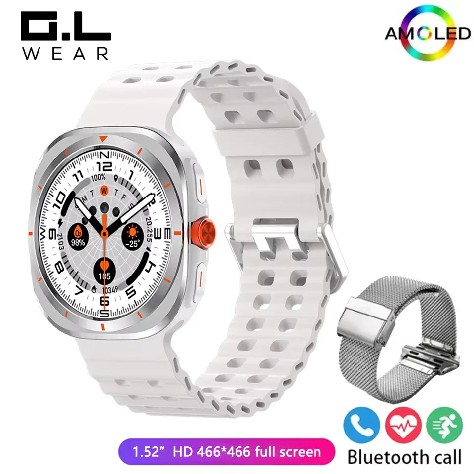 G.L Wear 2025 Men's Smart Watch 1.52" Bluetooth Call Fitness Tracker