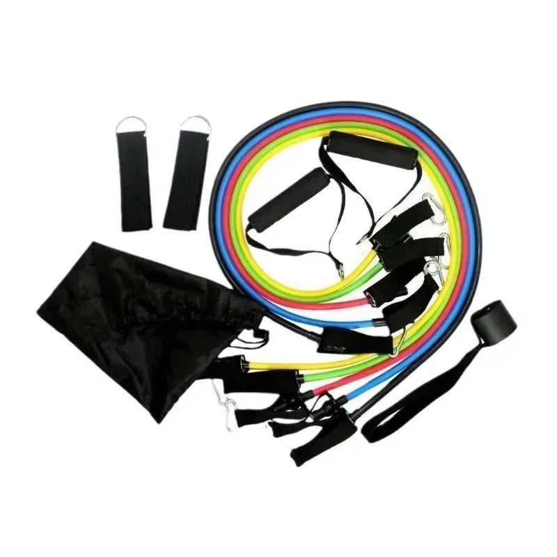 11-Piece Resistance Band & Pull Rope Fitness Set