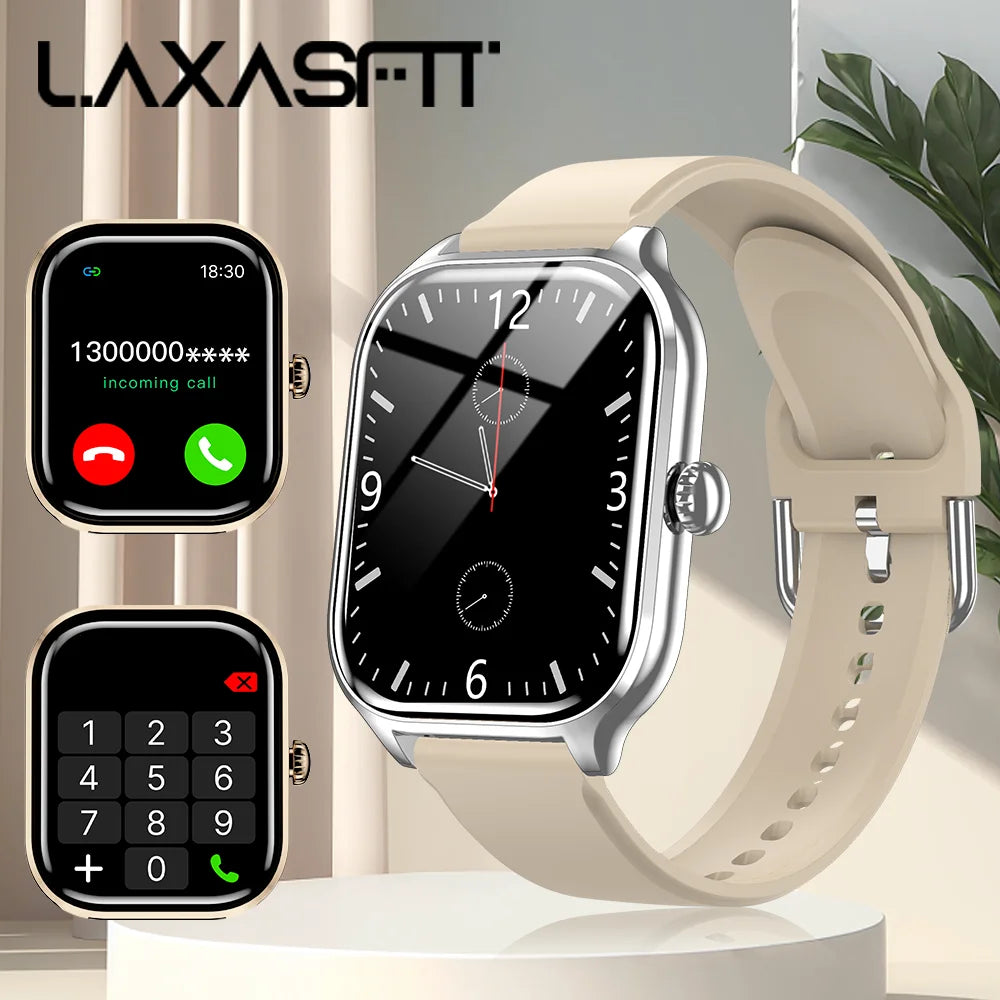 LAXASFIT 2025 Bluetooth Smart Watch with Call & Health Monitoring