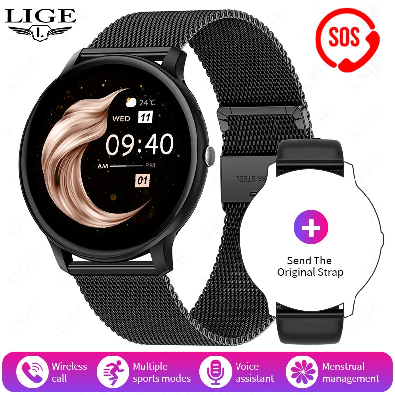 2025 Smart Watch for Women & Men Bluetooth Call Fitness Tracker