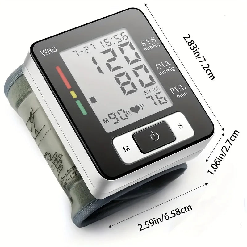 High Accuracy Digital Wrist Blood Pressure Monitor