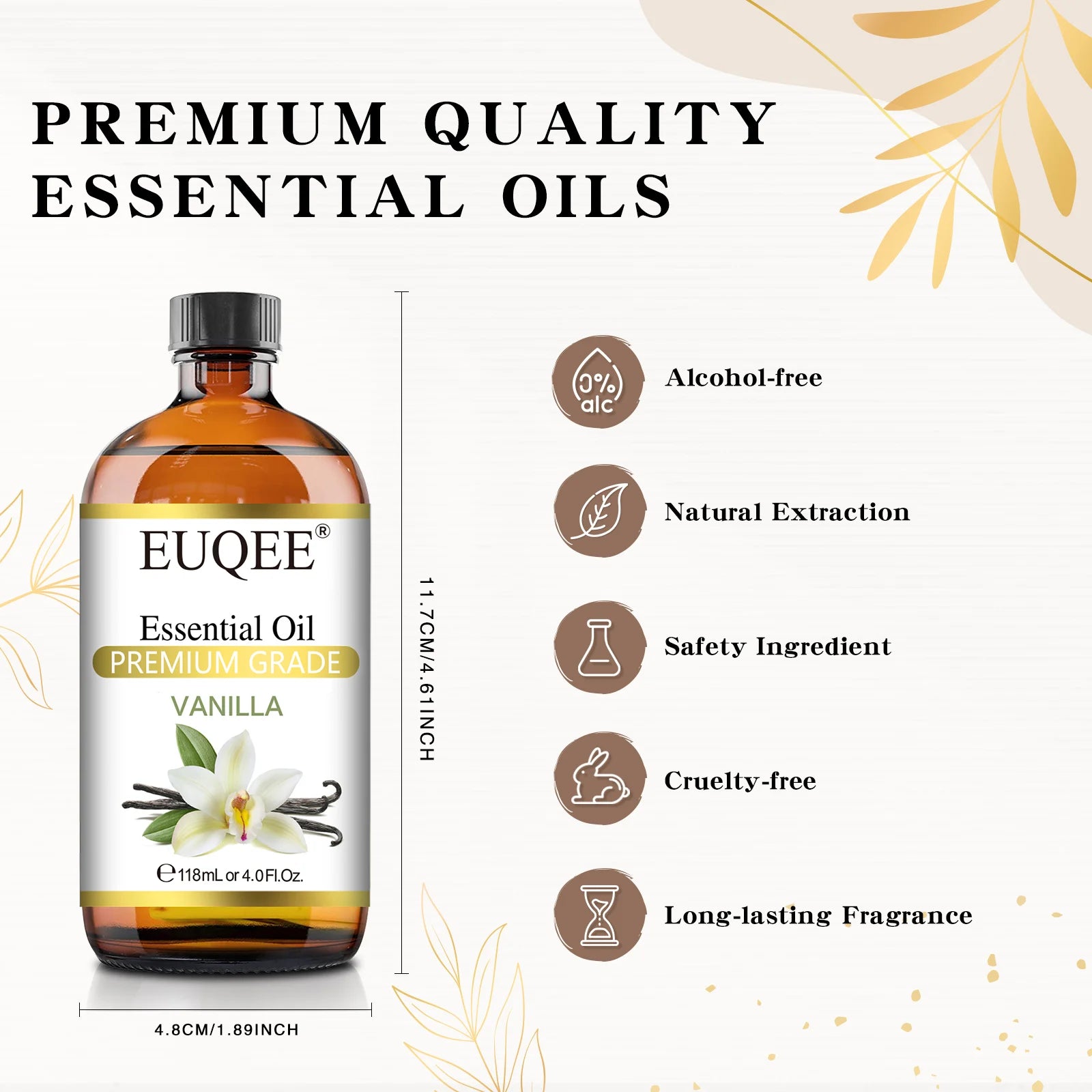 EUQEE 4 fl oz Essential Oils for Aromatherapy & Home Fragrance