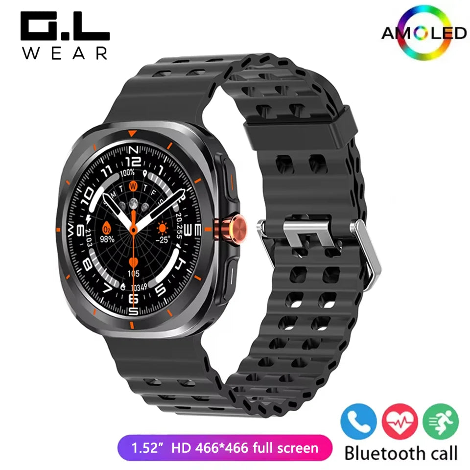 G.L Wear 2025 Men's Smart Watch 1.52" Bluetooth Call Fitness Tracker