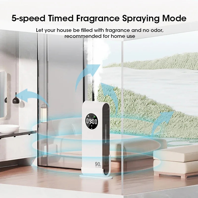 Wall-Mounted Automatic Sensor Aromatherapy Machine with Clock