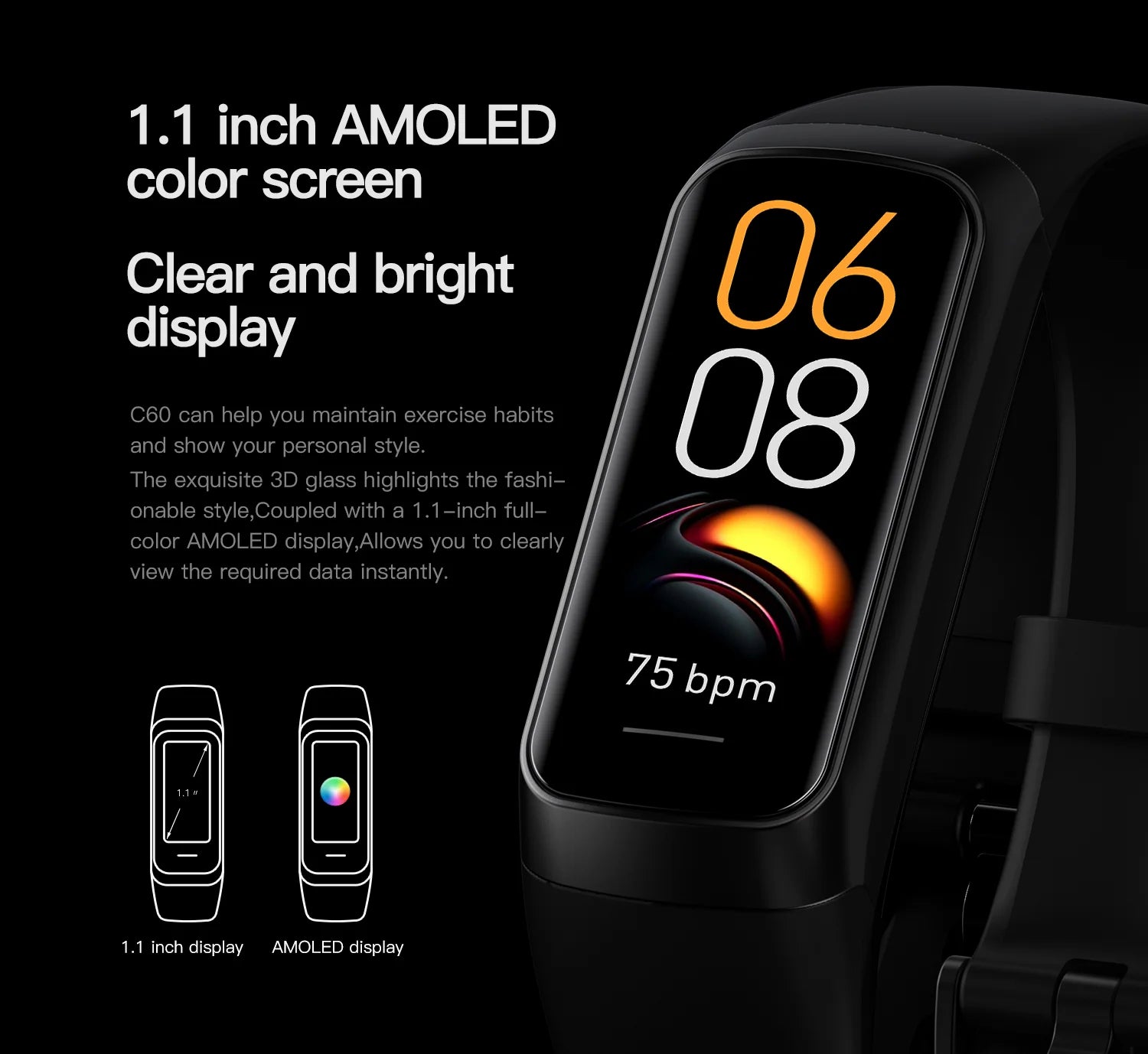 LIGE AMOLED Smart Watch Women Waterproof Fitness Tracker