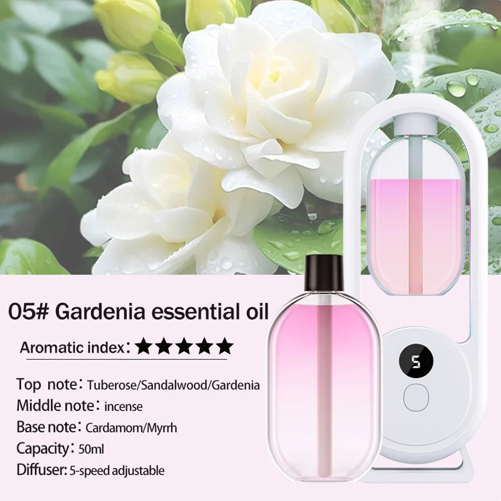 Rechargeable Portable Aroma Diffuser with Timed Spray Modes