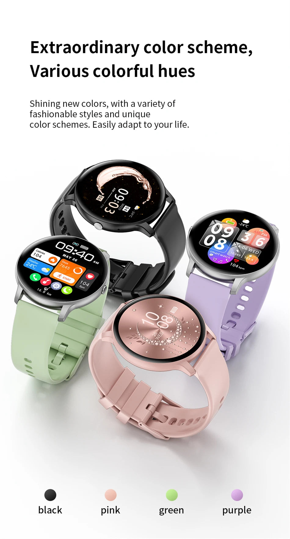2025 Smart Watch for Women & Men Bluetooth Call Fitness Tracker