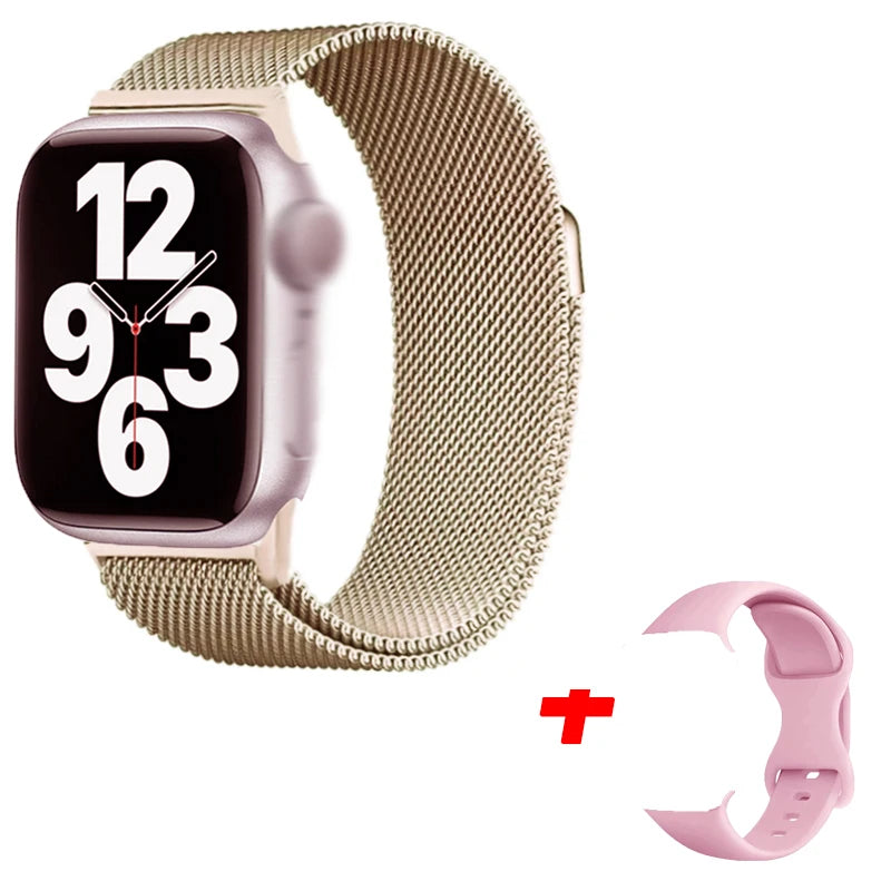 I10 Pro Max Smart Watch with Metal Strap Fitness Tracker