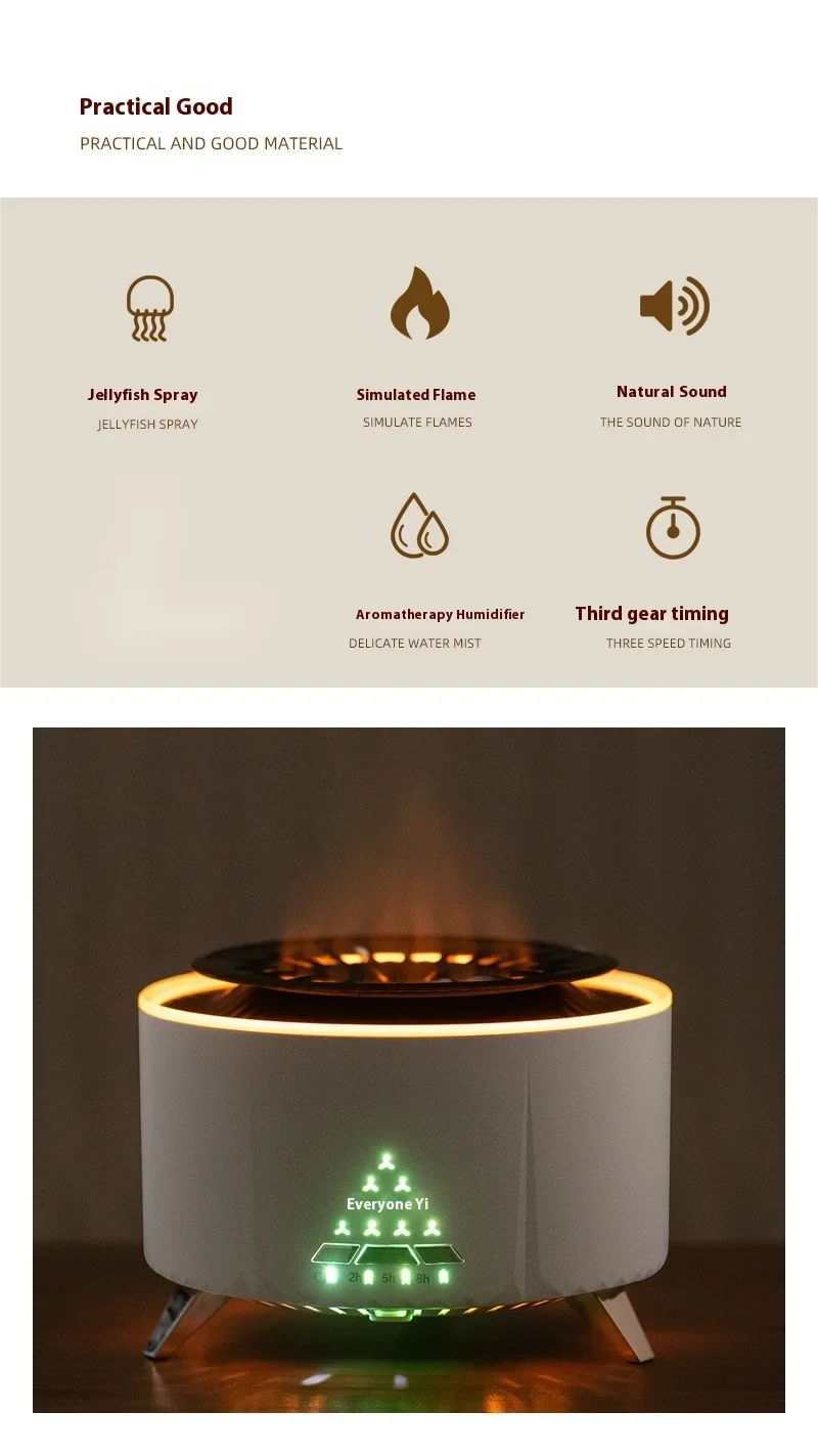 White Noise Volcanic Lava Aromatherapy Humidifier