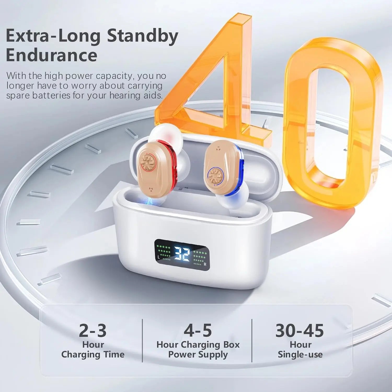 Wireless Mini Noise-Cancelling Hearing Aid
