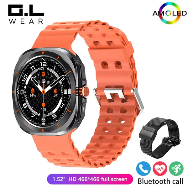 G.L Wear 2025 Men's Smart Watch 1.52" Bluetooth Call Fitness Tracker