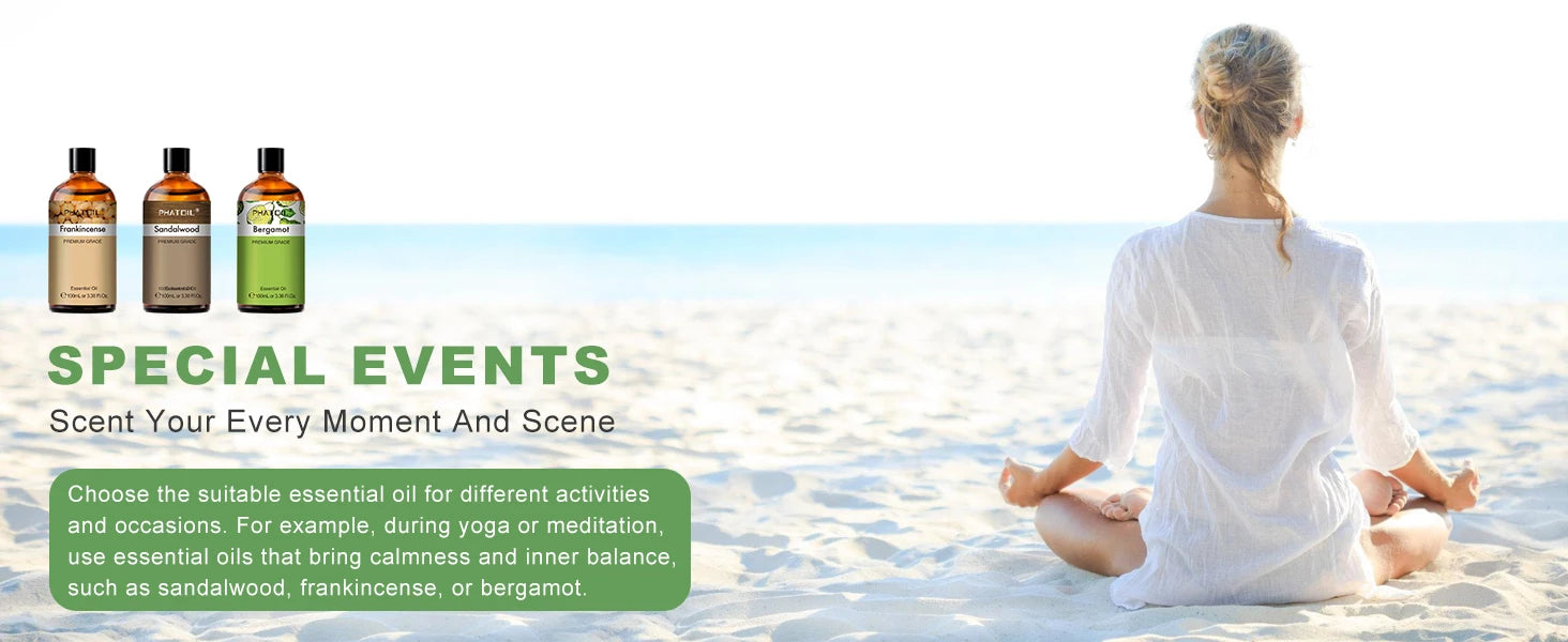 PHATOIL 100ml Natural Essential Oils – Aromatherapy & Skin Care