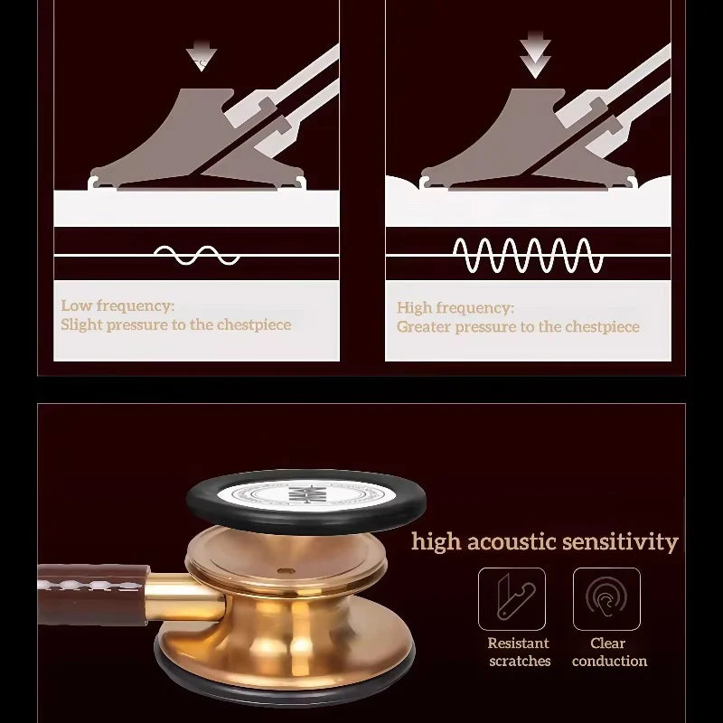 Professional Medical Double-Sided Stethoscope Cardiology Stethoscope