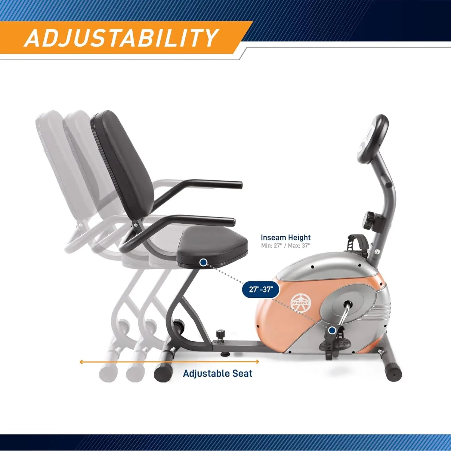 Home Exercise Bike with Adjustable Magnetic Resistance