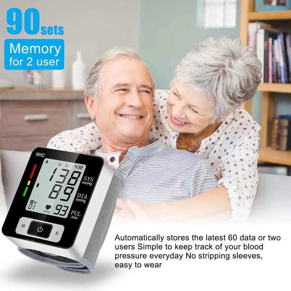 High Accuracy Digital Wrist Blood Pressure Monitor