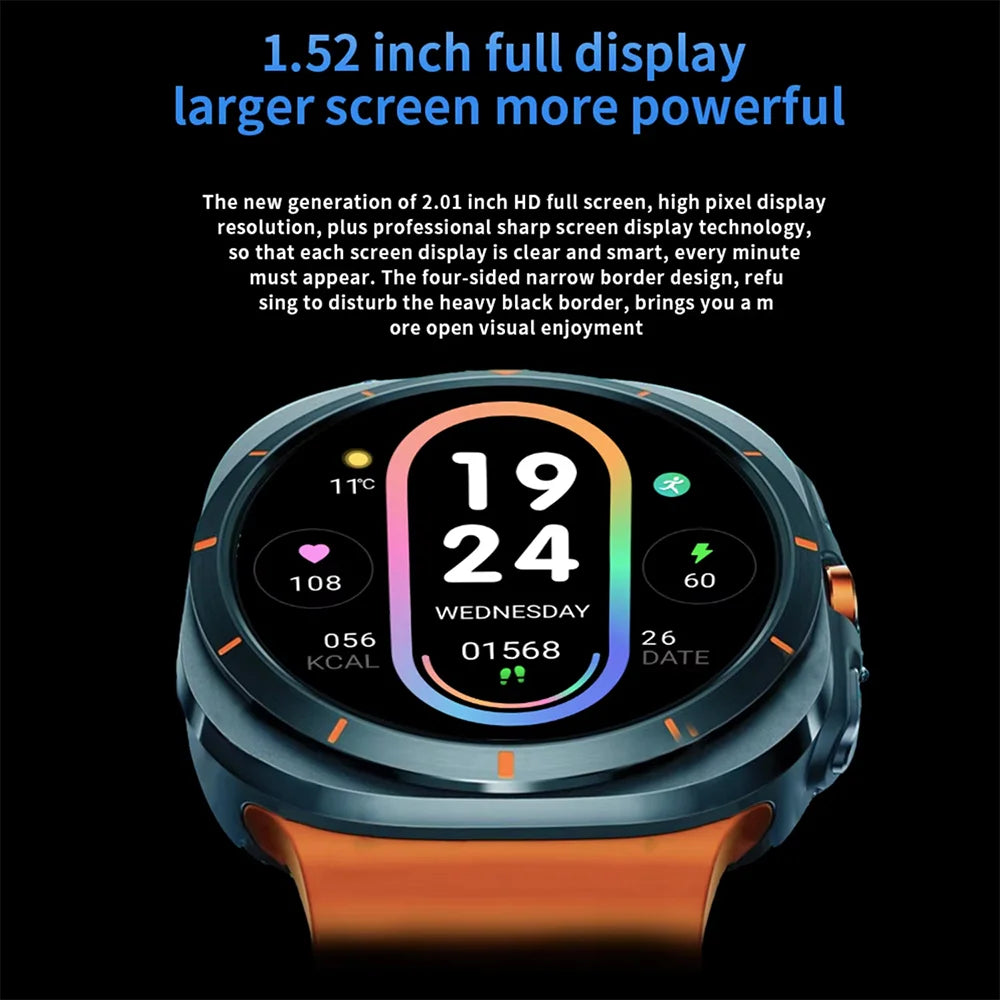 G.L Wear 2025 Men's Smart Watch 1.52" Bluetooth Call Fitness Tracker